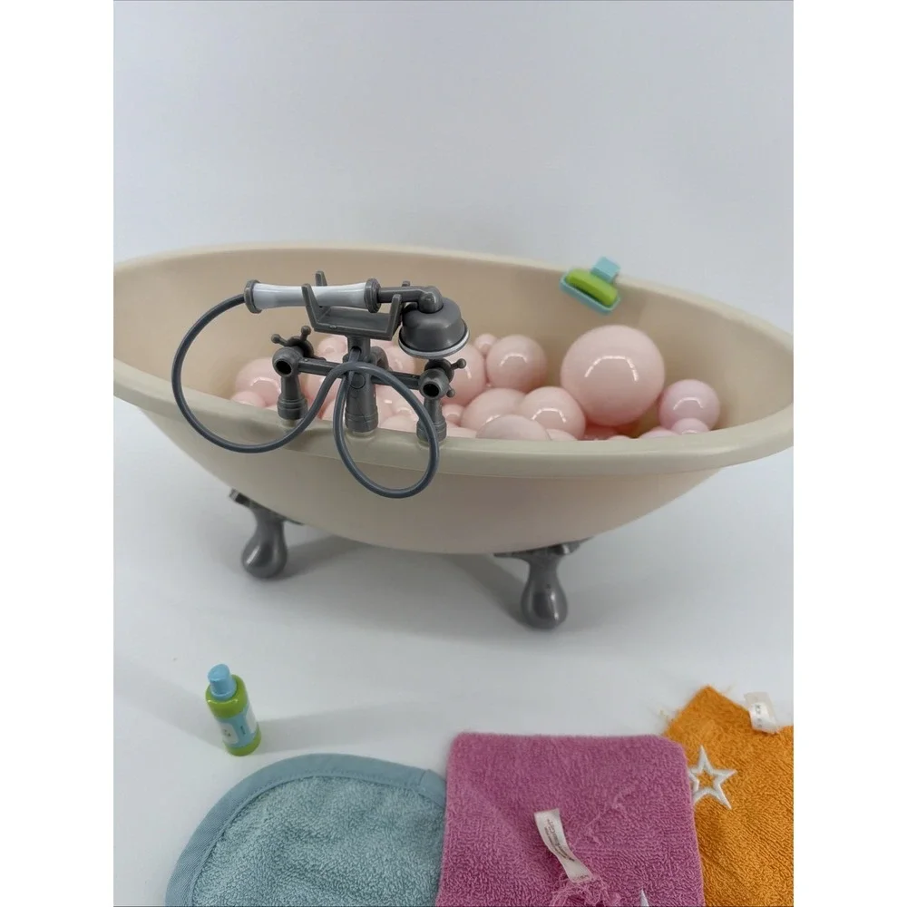 RETIRED American Girl Doll Bubble‎ Bathtub Set 🛁🫧🧼 Super Clean!